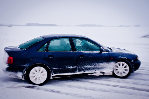 Łepek, Rękowo, Samochód, Car, Śnieg, Snow